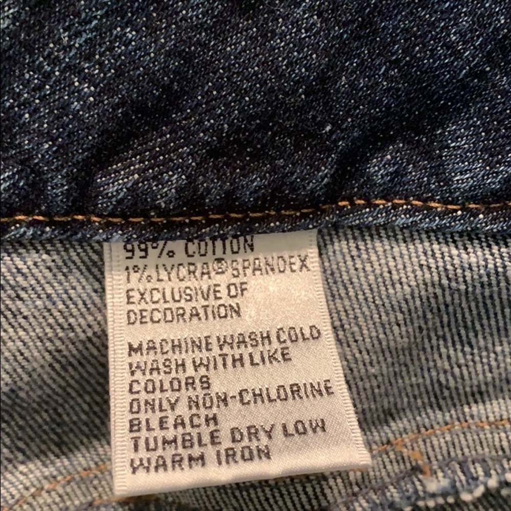 Talbots Denim Skirt with Decorative Waistband - Picture 5 of 5